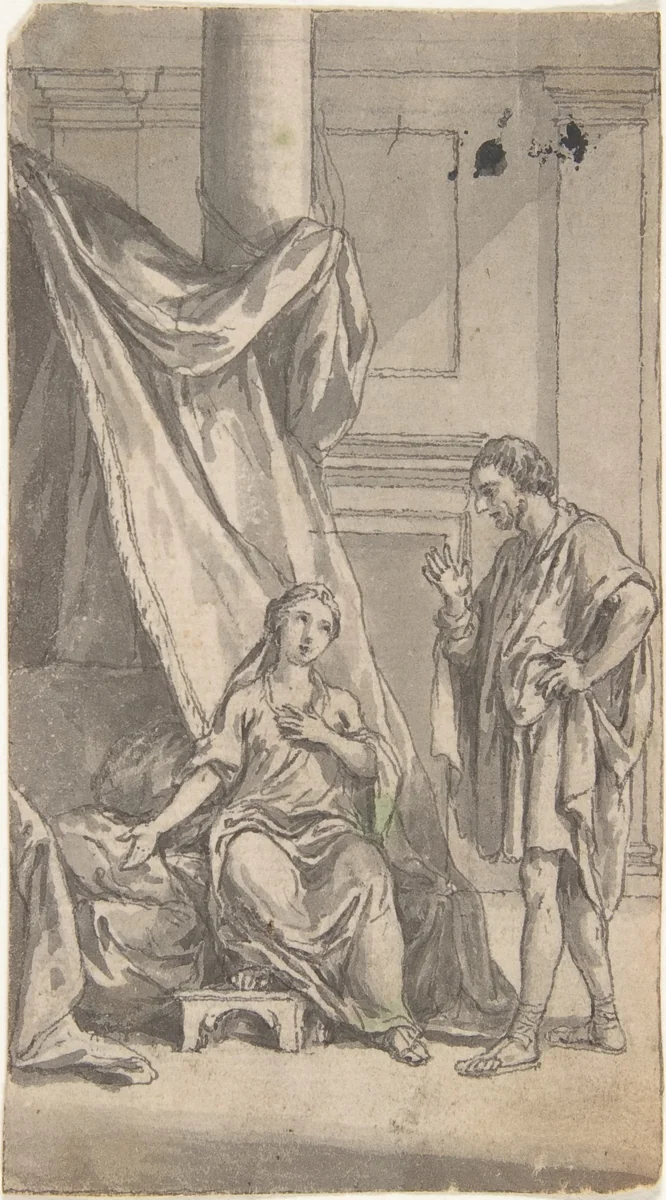 The Invitation by anonymous, drawing, 1700-1799