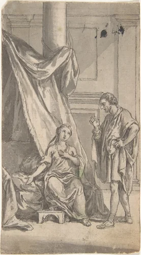 The Invitation by anonymous, drawing, 1700-1799