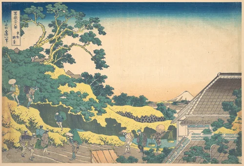 Surugadai in Edo (Tōto Sundai), from the series Thirty-six Views of Mount Fuji (Fugaku sanjūrokkei) by Katsushika Hokusai (葛飾 北斎), print, 1820-1842