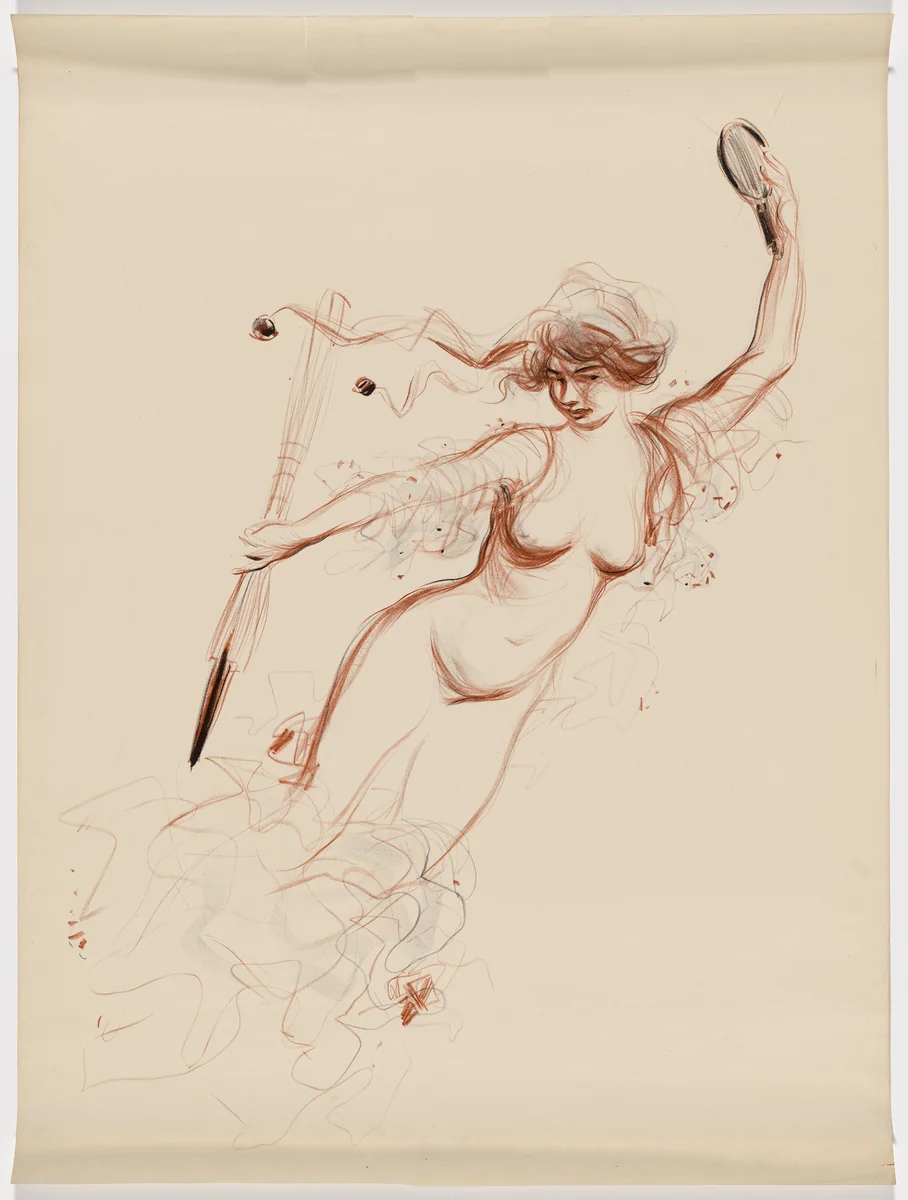 First Exhibition of the Humorists, Palace of Style by Jean-Louis Forain, print, 1911