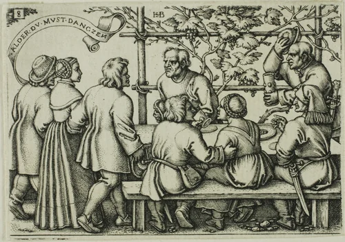 Peasants' Feast, plate 8 from the Peasants' Feast or the Twelve Months by Sebald Beham, print, 1546