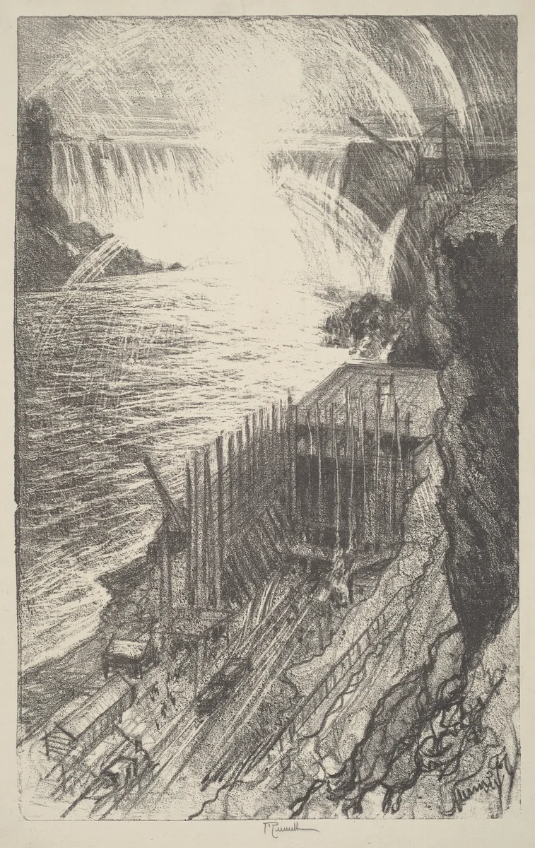 Niagara Rainbows by Joseph Pennell, print, 1910