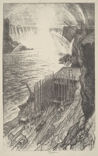 Niagara Rainbows by Joseph Pennell, print, 1910