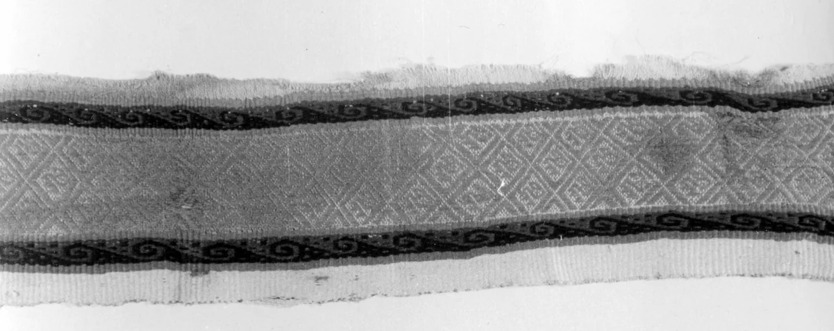 Border fragment by Possibly north coast, textile, 1000-1476