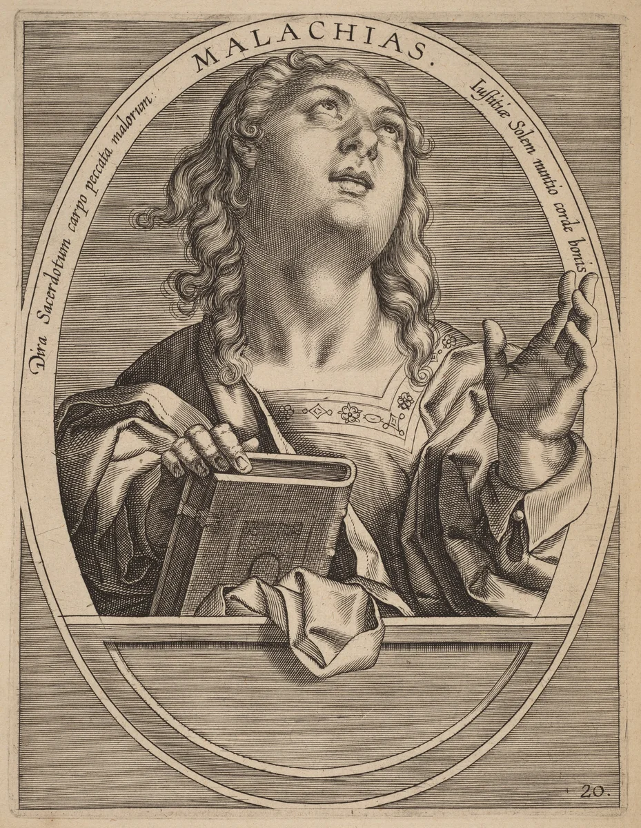 Malachias by Theodor Galle; Jan van der Straet, print, 1613