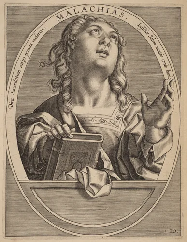 Malachias by Theodor Galle; Jan van der Straet, print, 1613