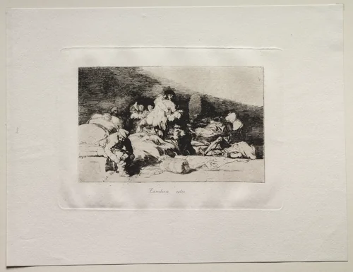 The Horrors of War: These Too by Francisco de Goya, print, 1810-1820