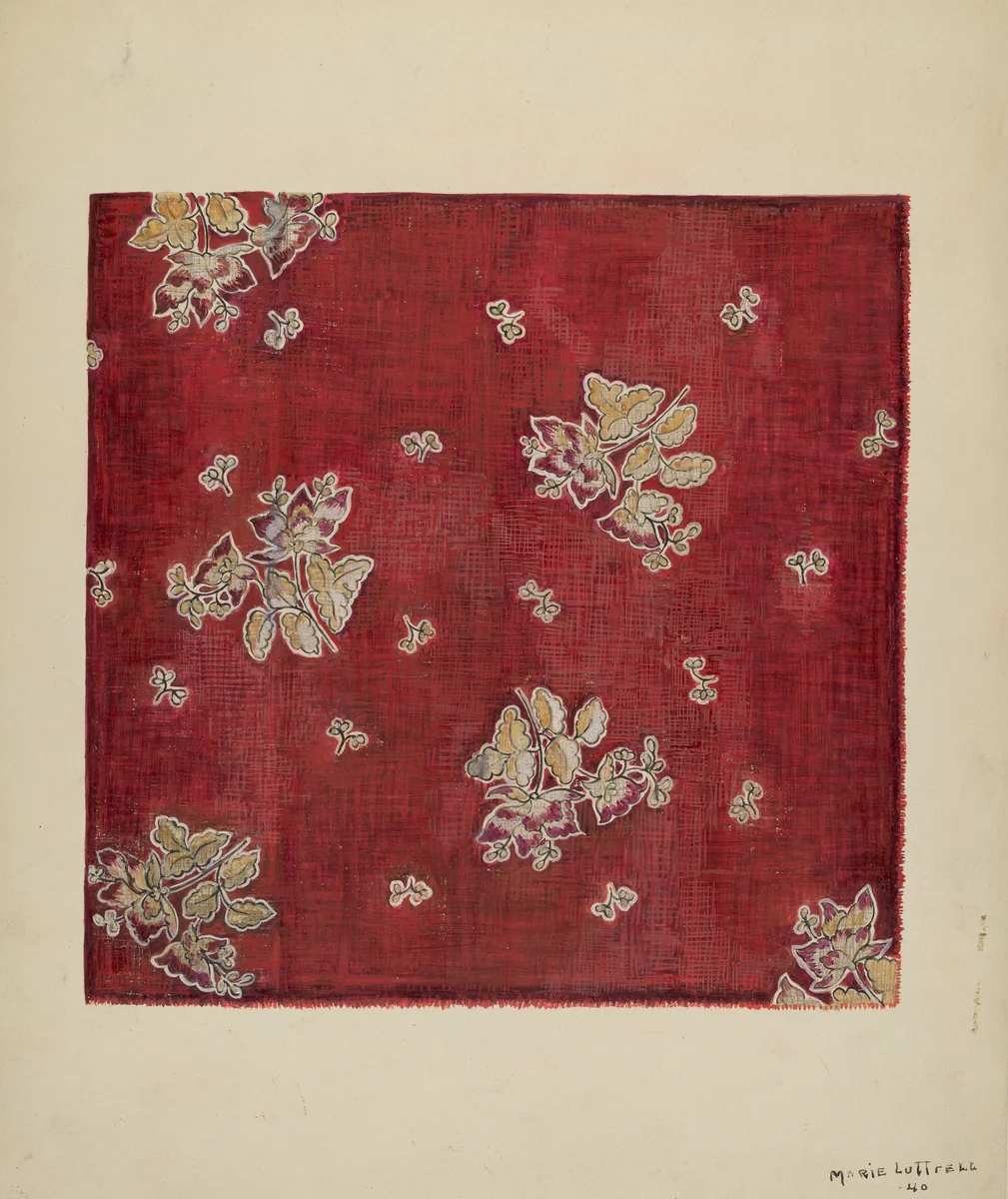 Calico by Marie Lutrell, index of american design, 1940