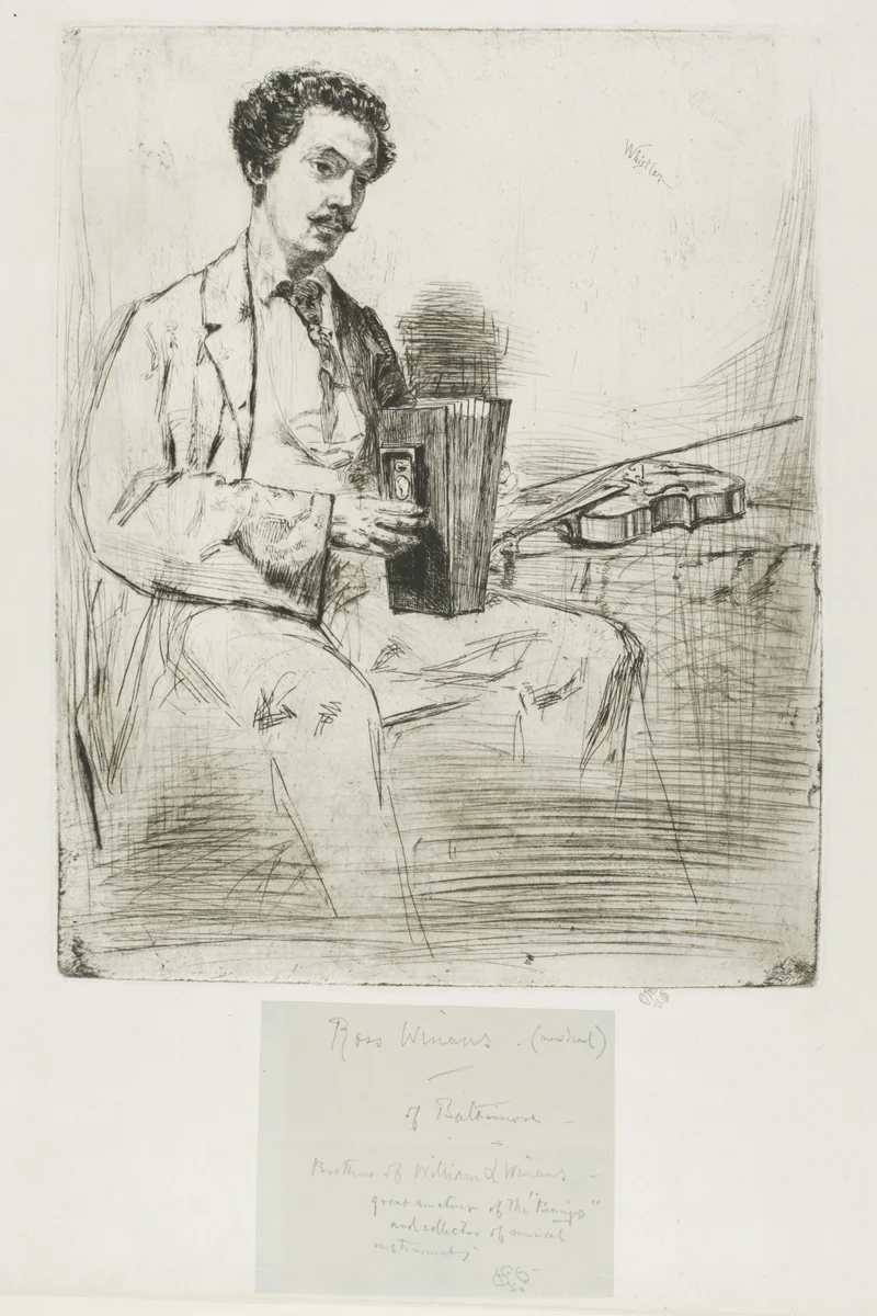 Ross Winans by James McNeill Whistler, print, 1860