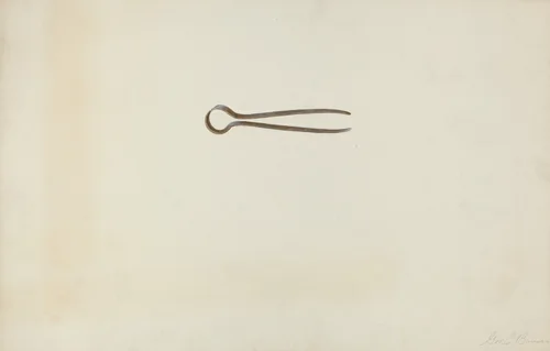 Iron Tweezer by George C. Brown, index of american design, 1938