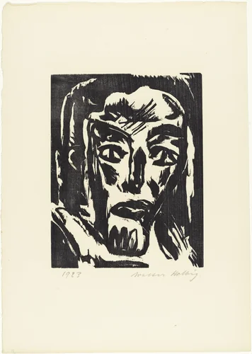 Zaddik from 16 Woodcuts (16 Holzschnitte) by Walter Helbig, print, 1923