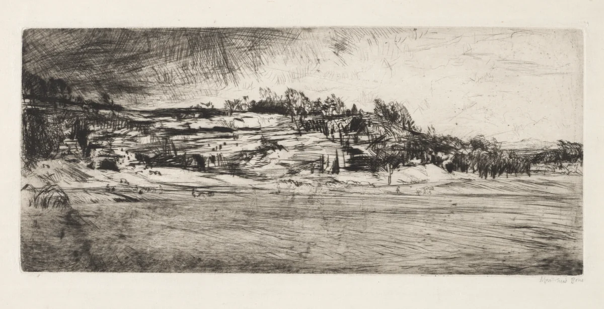 Spring at Cardross by Muirhead Bone, print, 1900