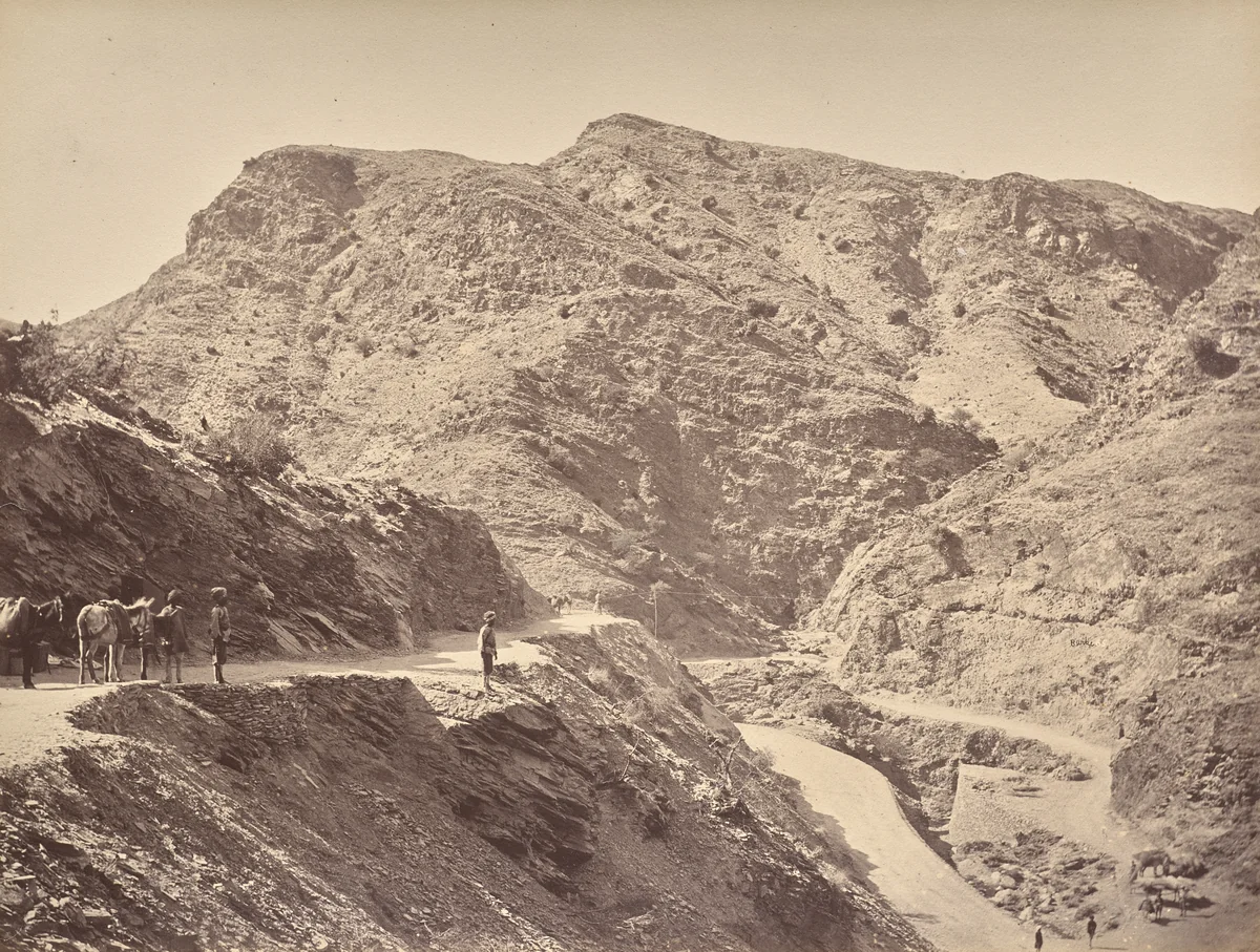 Landi Kotal Pass by John Burke, photograph, 1878-1880