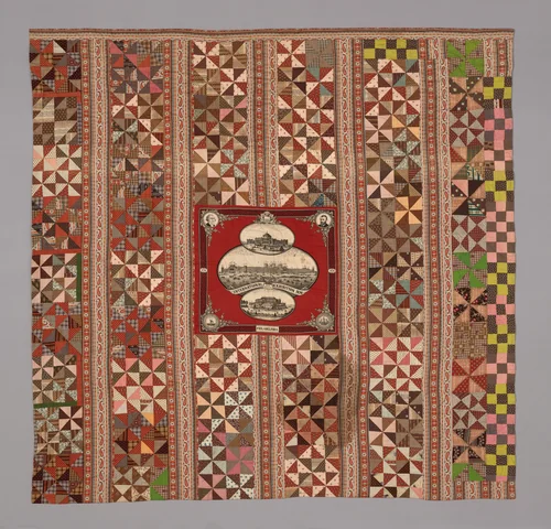 Philadelphia Centennial Exhibition Quilt by United States, textile, 1876-1900