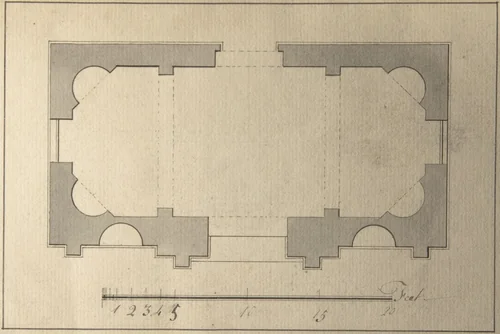 Plan for Garden Pavilion by Robert Morris, drawing, 1715-1754