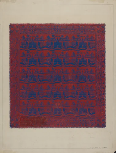 Coverlet by J. Howard Iams, index of american design, 1938