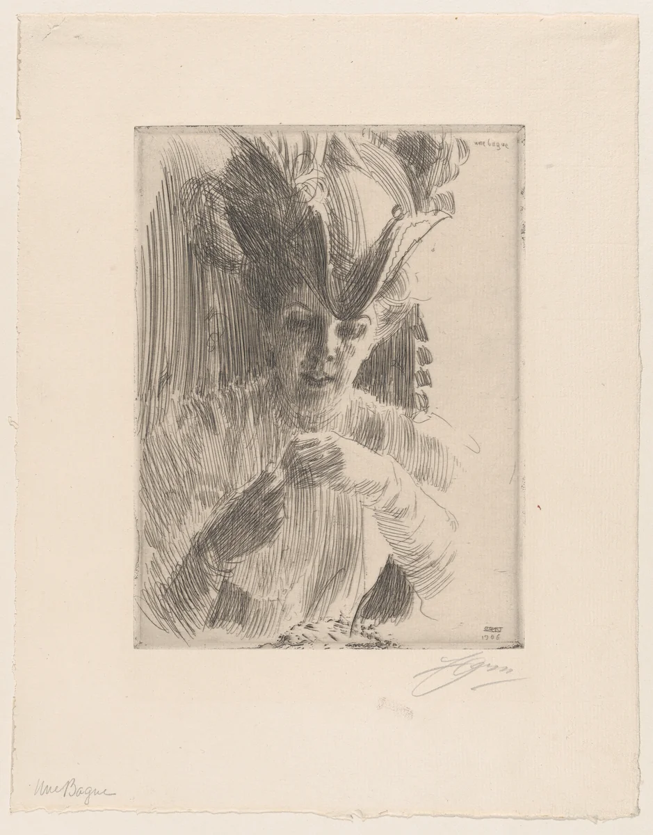A Ring by Anders Zorn, print, 1906