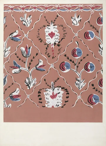 Hand Painted Wall (Detail) by Martin Partyka, index of american design, 1939