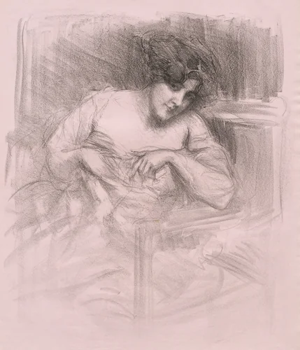 Flirt by Albert de Belleroche, print, 1907