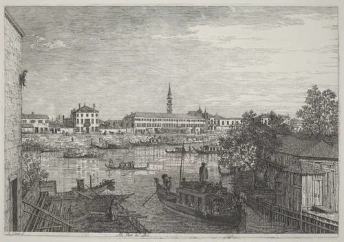 Ale Porte del Dolo by Canaletto, print, 1735-1746