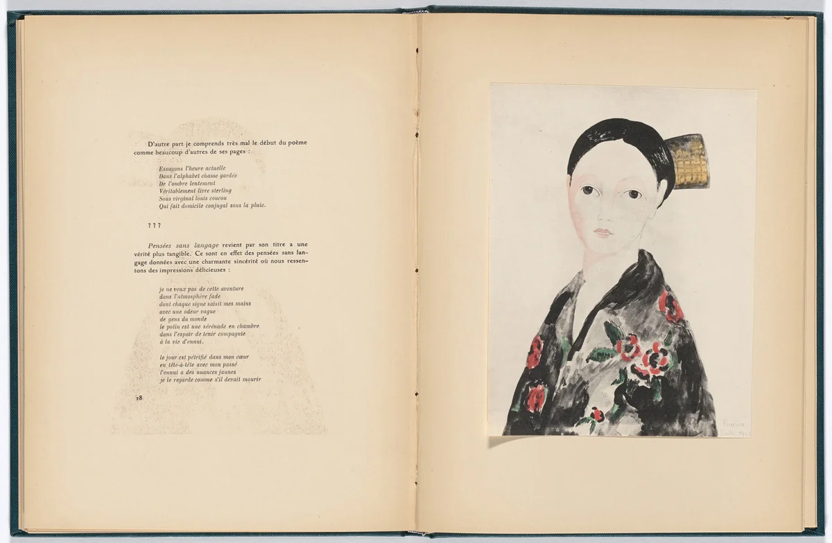 Plate (facing page 28) from Monographie Francis Picabia (Francis Picabia Monograph) by Francis Picabia, illustrated book, 1920