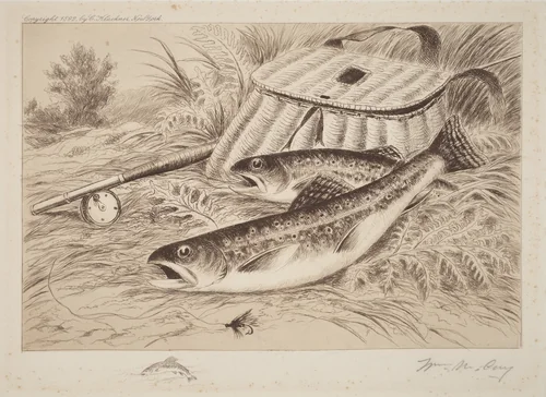 A Good Catch by William De La Montagne Cary, print, 1892