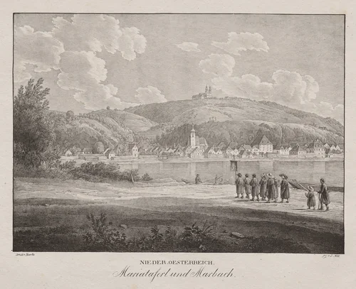 Nieder-oesterreich, Mariataferl und Marbach by Jakob Alt, print