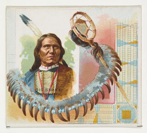 Big Snake, Winnebagoes, from the American Indian Chiefs series (N36) for Allen & Ginter Cigarettes by Allen & Ginter, print, 1888