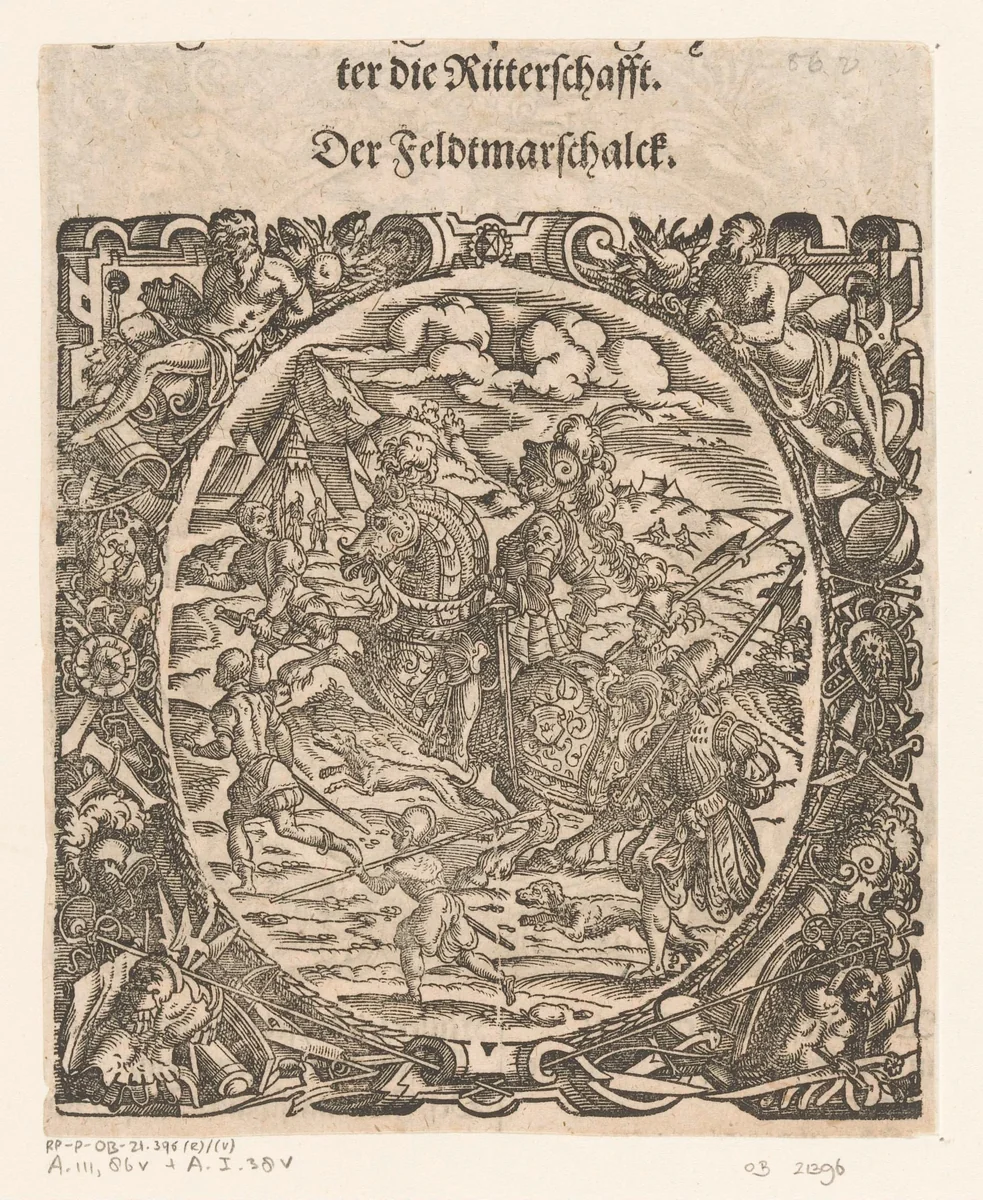 Veldmaarschalk by Jost Amman, print, 1573