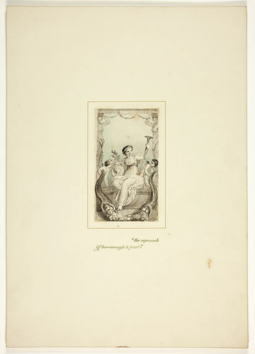 Study for a plate from The Task by Thomas Stothard, drawing, 1795-1805