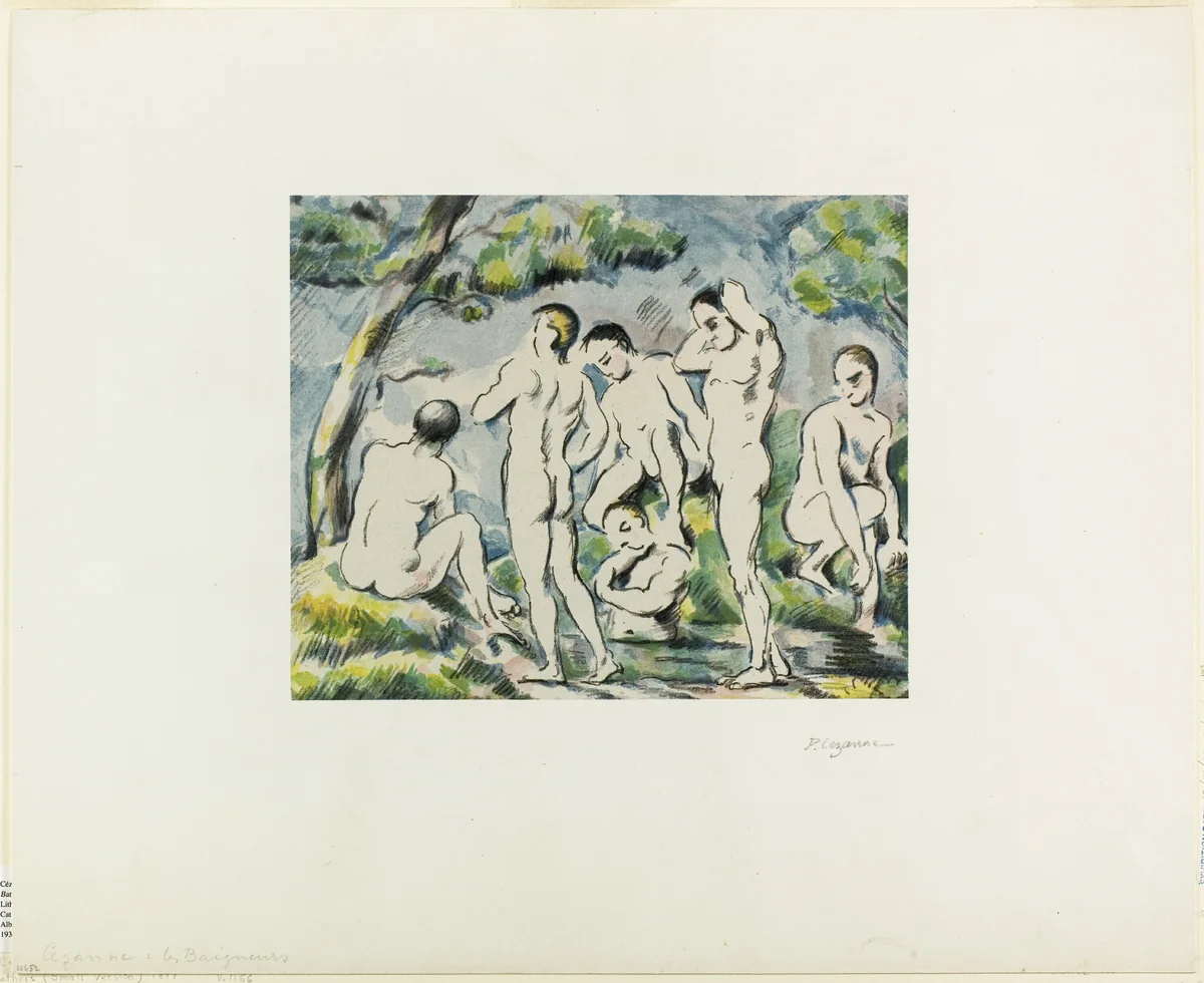 Bathers by Paul Cézanne, print, 1897