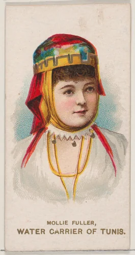 Mollie Fuller as a Water Carrier of Tunis, from the set Actors and Actresses, Second Series (N71) for Duke brand cigarettes by W. Duke, Sons & Co., print, 1888-1890