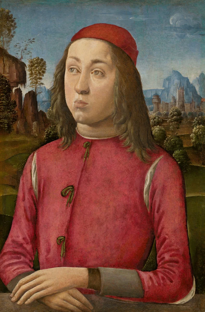 Portrait of a Youth by Agnolo di Domenico del Mazziere, painting, 1495-1500
