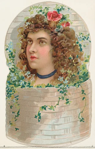 Wicker Box, from the Novelties series (N122) issued by Gail & Ax Tobacco to promote Navy Long Cut by Gail & Ax Tobacco, print, 1889