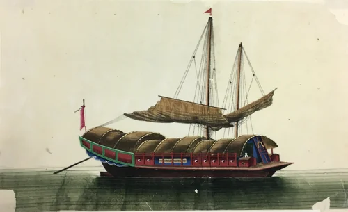 Ship paintings by China, painting, 1834-1866