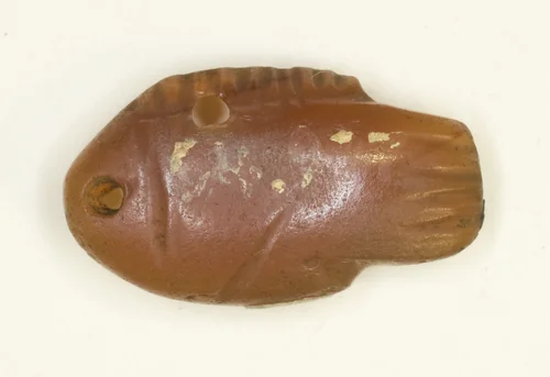 Amulet of a Fish by Egyptian, metalwork, -1700