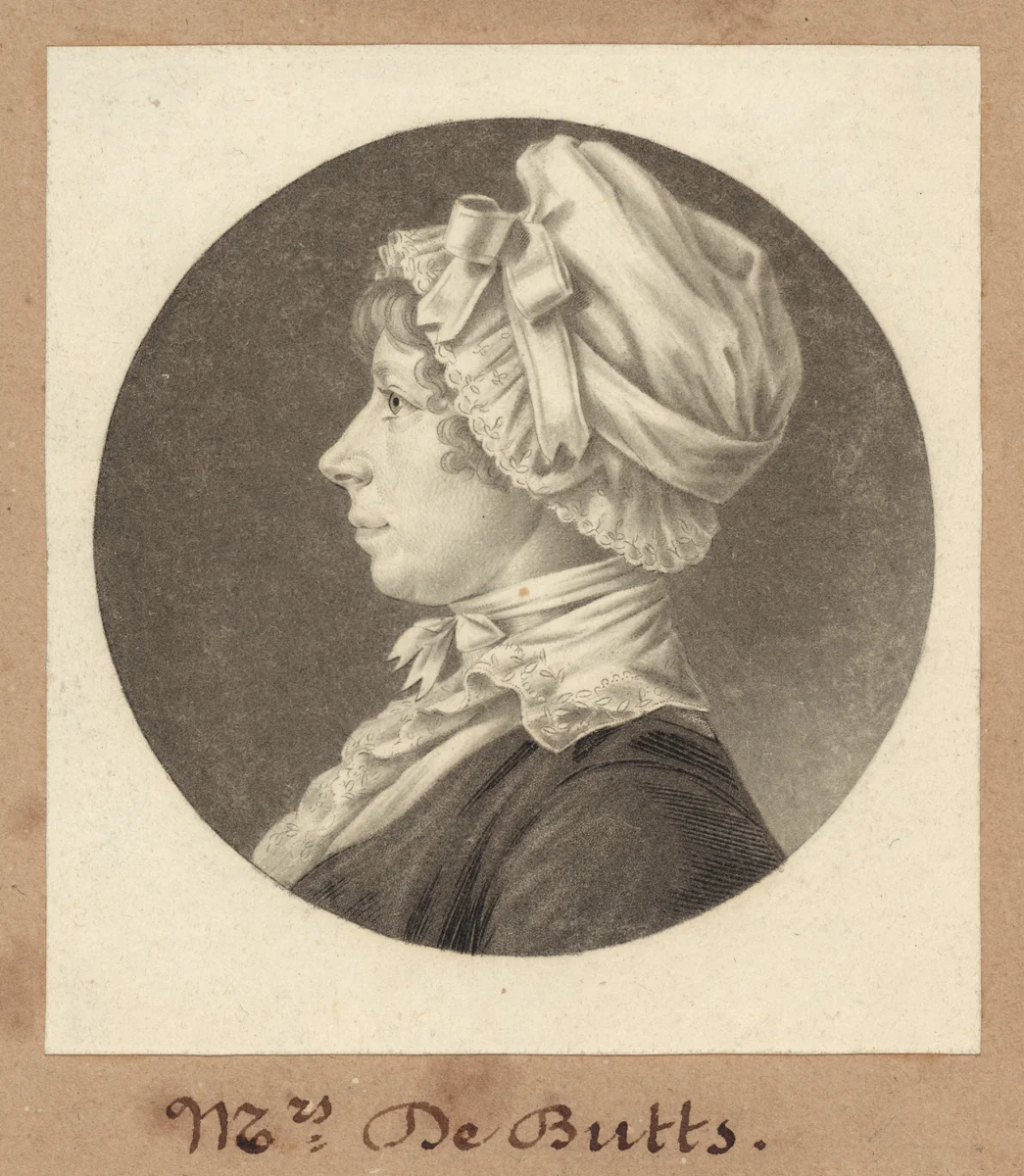 Marianne Welby DeButts by Charles B. J. Févret de Saint-Mémin, print, 1805