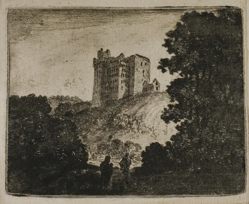 Crichton Castle by John Clerk, print, 1748-1812