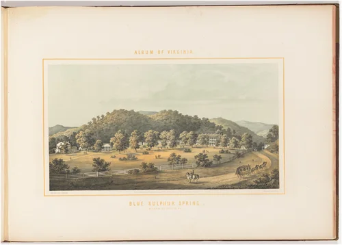 Blue Sulphur Spring by Edward Beyer; Wilhelm Loeillot, print, 1857