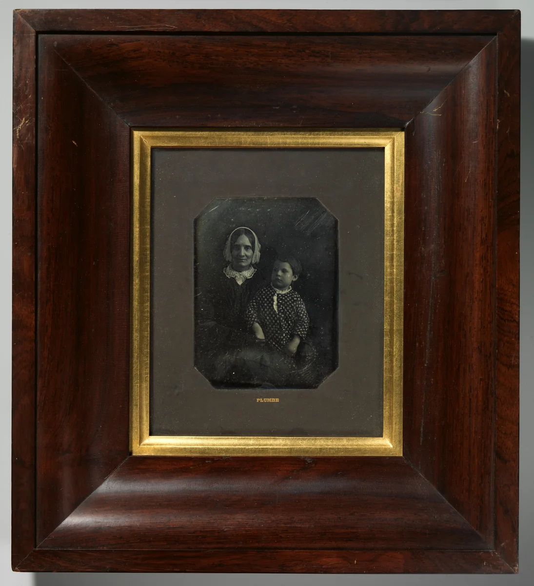 Elizabeth Page Bakewell and her Grandson, Frank B. James by John Plumbe Jr., photograph, 1845-1848