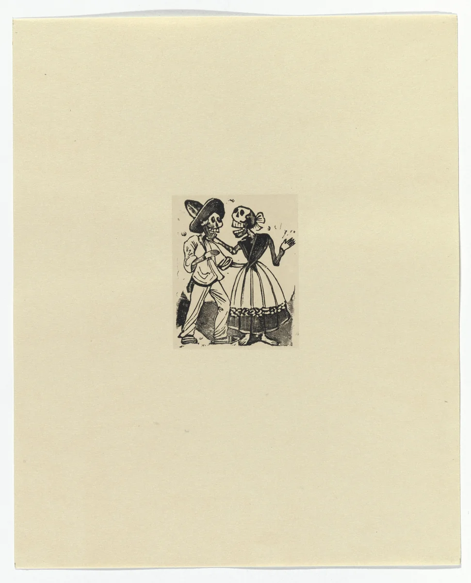 Conversation of the Good Calaveras (Coloquio de buenas calaveras) by José Guadalupe Posada, print