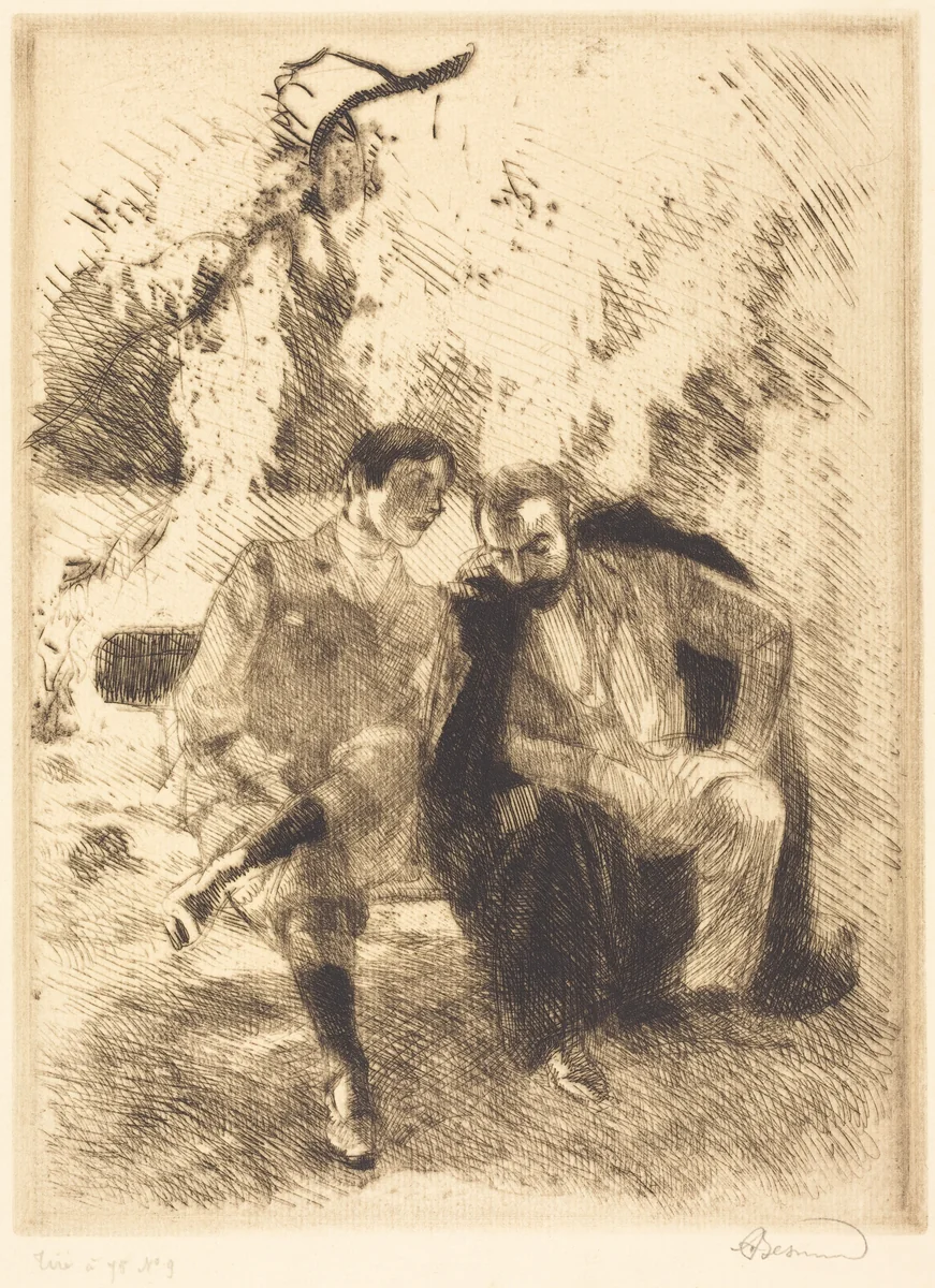 Confidences by Albert Besnard, print, 1900