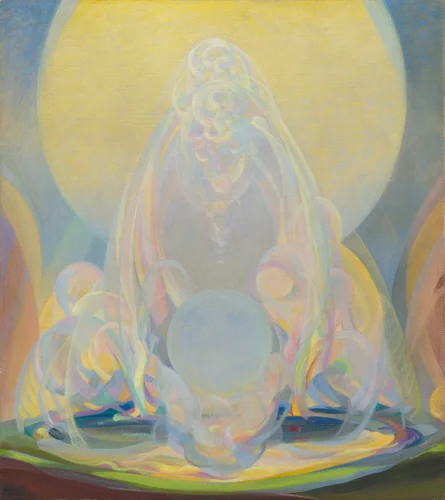 The Fountains by Agnes Pelton, painting, 1926