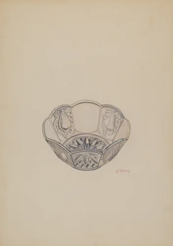 Dessert Dish by Joseph Mitry, index of american design, 1941