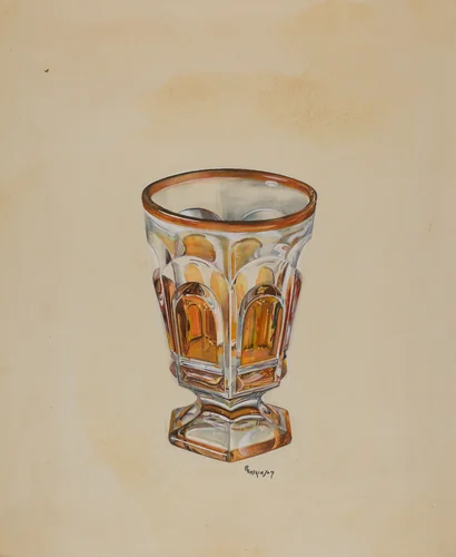 Footed Tumbler by Ralph Atkinson, index of american design, 1936