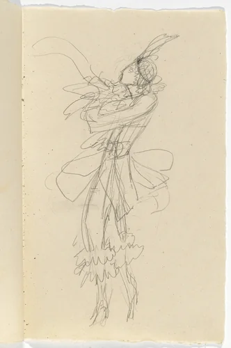 Costume design for artist's ballet Orphée of the Quat-z-arts by Florine Stettheimer, drawing, 1912