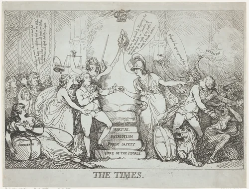 The Times by Thomas Rowlandson, print, 1788