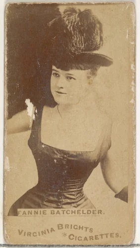 Fannie Batchelder, from the Actors and Actresses series (N45, Type 1) for Virginia Brights Cigarettes by Allen & Ginter, photograph, 1885-1891