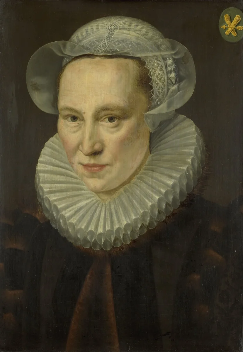 Portrait of Grietje Pietersdr Codde (1538-1607) by Adriaen Thomasz. Key, painting, 1586