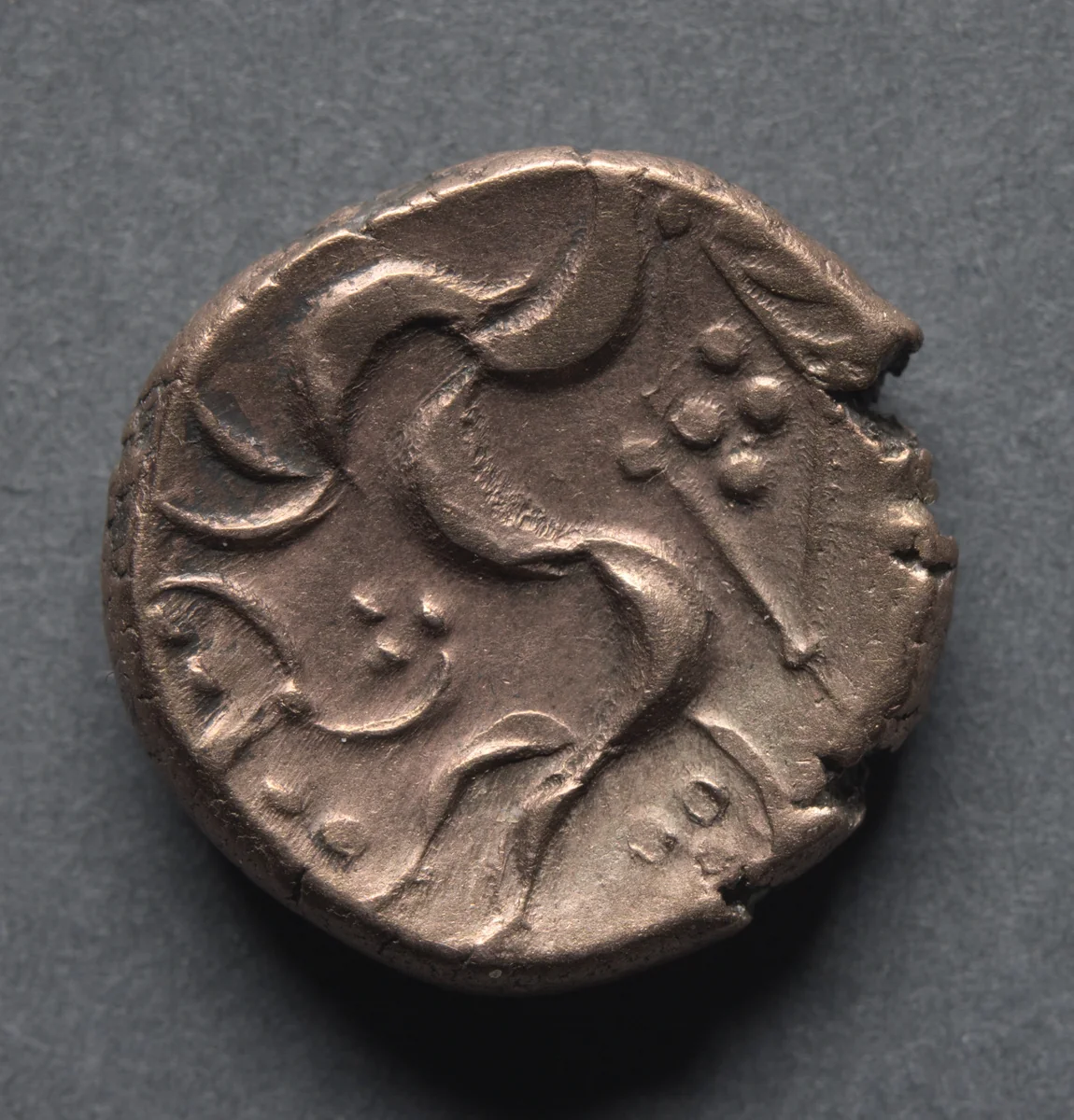 Stater: Horse and Diamond (reverse) by Unknown, metalwork, -10-30